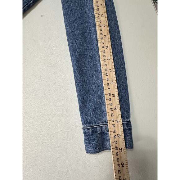 Women’s Denim Jacket Size XS Button Front Aura By The Women Of Wrangler - Picture 9 of 10